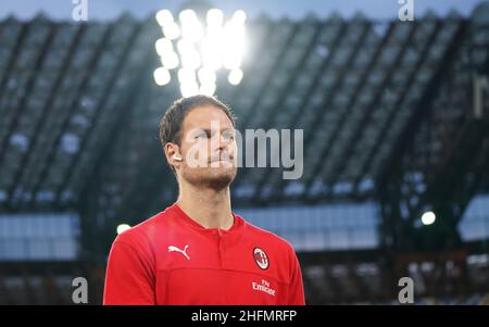 LaPresse - Spada Juli 12th , 2020 Neapel ( Italien ) Sport Soccer A.C. Mailand- Saison 2019-2020 - Serie A Napoli vs AC Mailand im Bild : Asmir Begovic Stockfoto