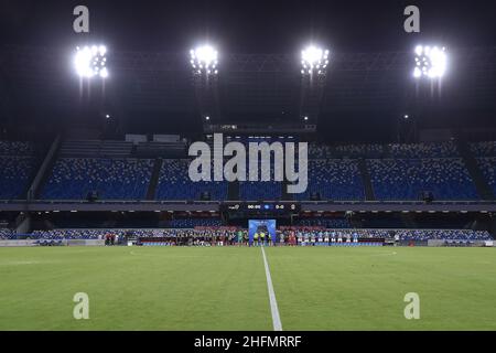 Cafaro/LaPresse 12. Juli 2020 Neapel, Italien Sportfußball Neapel vs. Mailand - Italienische Fußballmeisterschaft League A Tim 2019/2020 - San Paolo Stadion. Im Bild: San Paolo Stadion. Stockfoto