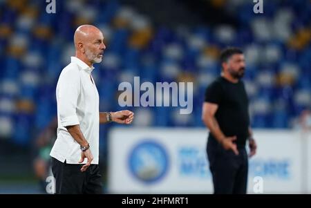 LaPresse - Spada Juli 12th , 2020 Neapel ( Italien ) Sport Soccer A.C. Mailand- Saison 2019-2020 - Serie A Napoli vs AC Mailand im Bild : STEFANO PIOLI Stockfoto