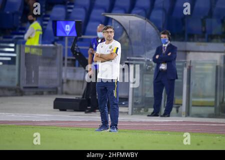 Fabio Rossi/AS Roma/LaPresse 15/07/2020 Rom (Italien) Sport Soccer Roma-Verona Italienische Fußballmeisterschaft Liga Serie A Tim 2019/2020 - Olympiastadion im Bild: Ivan Juric Stockfoto