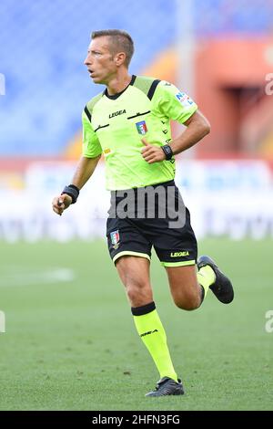 LaPresse - Tano Pecoraro 25 Juli 2020 Stadt Genua - (Italien) Sport Soccer Genua vs Inter Italienische Fußball-Meisterschaft Liga A Tim 2019/2020 - "Luigi Ferraris" Stadion auf dem Bild: Davide Massa Stockfoto