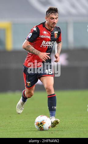 LaPresse - Tano Pecoraro 25 Juli 2020 Stadt Genua - (Italien) Sport Soccer Genua vs Inter Italienische Fußball-Meisterschaft Liga A Tim 2019/2020 - "Luigi Ferraris" Stadion auf dem Bild: jagiello filip Stockfoto