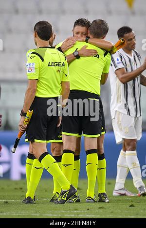 Fabio Rossi/AS Roma/LaPresse 01/08/2020 Turin (Italien) Sport Soccer Juventus-Roma Italienische Fußballmeisterschaft League Serie A Tim 2019/2020 - Allianz Stadium im Bild: Rocchi Stockfoto