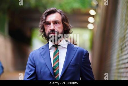 LaPresse - Spada Mai 09 , 2018 Rom (Italien ) Sport Soccer Juventus vs Mailand - Italien Cup Tim 2017/2018 - das Finale " Olympiastadion " auf dem Bild: Pirlo ESCLUSIVA MAILAND Foto LaPresse - Spada 09 Maggio 2018 - Roma (Italia) Juventus vs Milan - Finale Coppa Italia Tim 2017 2018 " Stadio Olimpico " Sport Calcio Nella foto: Pirlo EXKLUSIV MAILAND Foto LaPresse - Spada Mai 09 , 2018 Rom (Italien ) Sport Soccer Juventus vs Mailand - Italien Cup Tim 2017/2018 - das Finale " Olympiastadion " auf dem Bild: Pirlo Stockfoto