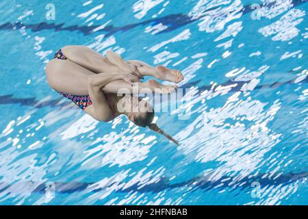 Foto LaPresse - Mauro Ujetto 13 05 2017 Torino ( Italia) Sport Tuffi Campionato Italiano Assoluto Indoor - Piscina monumentale Nella foto:Tania Cagnotto Mauro Ujetto / lapresse Mai 13th 2017 Turin, Italien Sporthallenmeisterschaften in Turin auf dem Foto: Tania Cagnotto Stockfoto