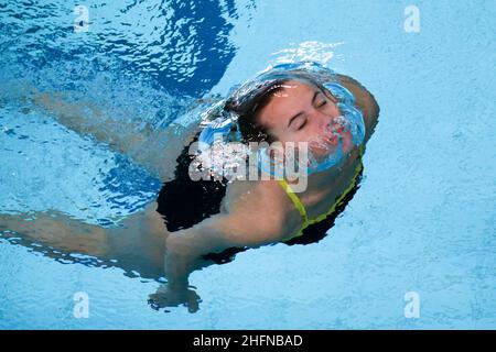 Foto LaPresse - Mauro Ujetto 13 05 2017 Torino ( Italia) Sport Tuffi Campionato Italiano Assoluto Indoor - Piscina monumentale Nella foto:Tania Cagnotto Mauro Ujetto / lapresse Mai 13th 2017 Turin, Italien Sporthallenmeisterschaften in Turin auf dem Foto: Tania Cagnotto Stockfoto