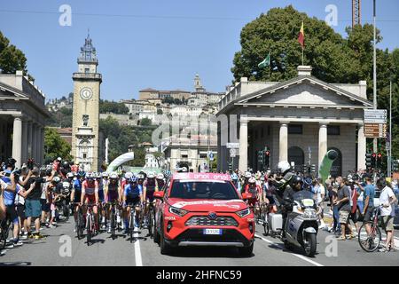 LaPresse - Fabio Ferrari 15. August 2020 Bergamo (Italien) Sport Cycling 114° Il Lombardia - Da Bergamo a Como - 231 km im Bild: Während des Rennens. Stockfoto