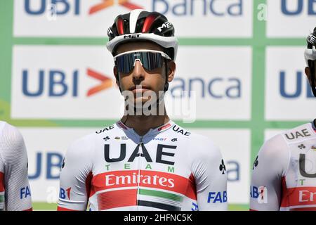 LaPresse - Fabio Ferrari 15. August 2020 Bergamo (Italien) Sport Cycling 114° Il Lombardia - Da Bergamo a Como - 231 km im Bild: Fabio Aru Stockfoto