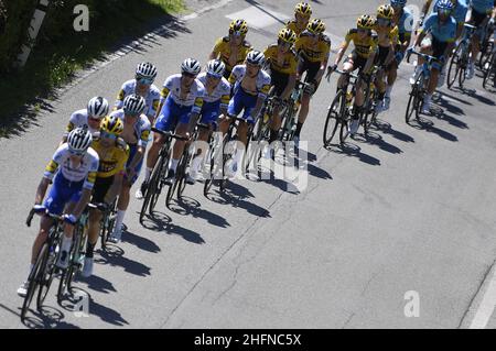 LaPresse - Fabio Ferrari 15. August 2020 Bergamo (Italien) Sport Cycling 114&#XB0; Il Lombardia - Da Bergamo a Como - 231 km im Bild: Während des Rennens. Stockfoto