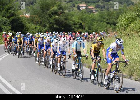 LaPresse - Fabio Ferrari 15. August 2020 Bergamo (Italien) Sport Cycling 114° Il Lombardia - Da Bergamo a Como - 231 km im Bild: Während des Rennens. Stockfoto