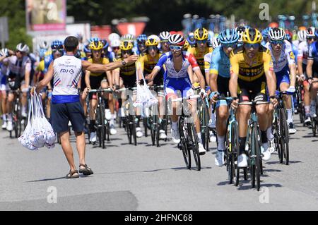 LaPresse - Fabio Ferrari 15. August 2020 Bergamo (Italien) Sport Cycling 114° Il Lombardia - Da Bergamo a Como - 231 km im Bild: Während des Rennens. Stockfoto