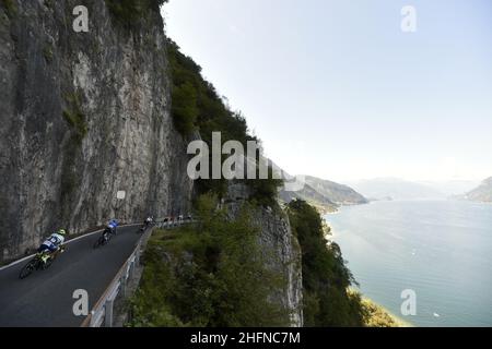 LaPresse - Fabio Ferrari 15. August 2020 Bergamo (Italien) Sport Cycling 114° Il Lombardia - Da Bergamo a Como - 231 km im Bild: Während des Rennens. Stockfoto