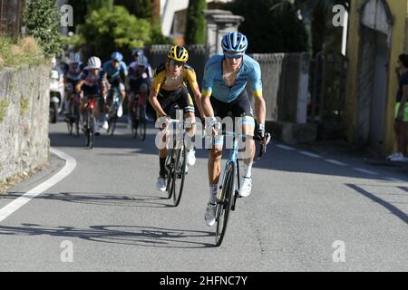 LaPresse - Fabio Ferrari 15. August 2020 Bergamo (Italien) Sport Cycling 114° Il Lombardia - Da Bergamo a Como - 231 km im Bild: Während des Rennens. Stockfoto