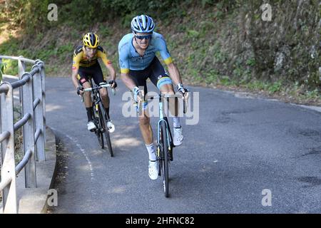 LaPresse - Fabio Ferrari 15. August 2020 Bergamo (Italien) Sport Cycling 114° Il Lombardia - Da Bergamo a Como - 231 km im Bild: Während des Rennens. Stockfoto