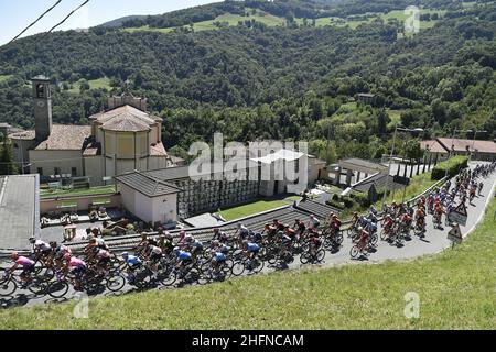 LaPresse - Fabio Ferrari 15. August 2020 Bergamo (Italien) Sport Cycling 114° Il Lombardia - Da Bergamo a Como - 231 km im Bild: Während des Rennens. Stockfoto