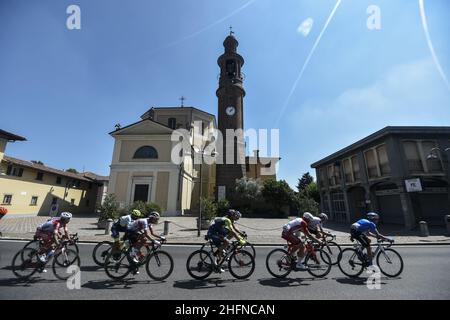 LaPresse - Fabio Ferrari 15. August 2020 Bergamo (Italien) Sport Cycling 114° Il Lombardia - Da Bergamo a Como - 231 km im Bild: Während des Rennens. Stockfoto