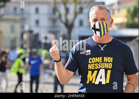 Massimo Paolone/LaPresse 6. September 2020 Parma, Italien Sportfußball Parma vs Empoli - Trainingslager vor der Saison - Freundschaftsspiel - stadio "Ennio Tardini" im Bild: Der Eingang der Fans zum Stadion Stockfoto