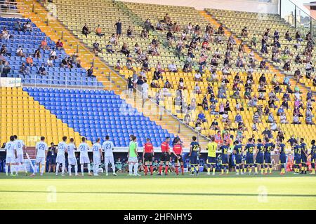 Massimo Paolone/LaPresse 6. September 2020 Parma, Italien Sportfußball Parma vs Empoli - Trainingslager vor der Saison - Freundschaftsspiel - stadio "Ennio Tardini" im Bild: Line up Stockfoto