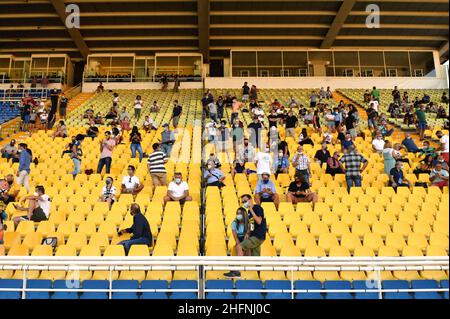 Massimo Paolone/LaPresse 6. September 2020 Parma, Italien Sportfußball Parma vs Empoli - Trainingslager vor der Saison - Freundschaftsspiel - stadio "Ennio Tardini" im Bild: Die Fans zum Stadion Stockfoto