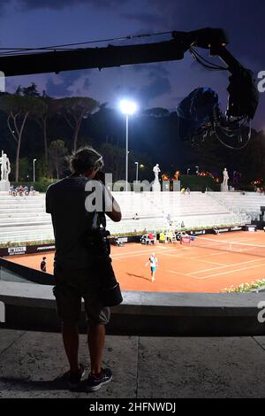 Alfredo Falcone - LaPresse 15/09/2020 Roma (Italien) Sport Tennis Marco Cecchinato (ITA) vs Kyle Edmund (GBR) Internazionali BNL d'Italia 2020 im Bild:Photographer Stockfoto