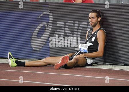 Fabrizio Corradetti - LaPresse September 17st 2020 Rom ( Italien ) Sport Leichtathletik Goldene Gala Pietro Mennea 2020 - Olimpico-Stadion von Roma. Im Bild:Tamberi Stockfoto