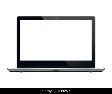 Schwarzes Notizbuch auf weißem Hintergrund. Realistische Vektordarstellung für Grafik- und Webdesign Stock Vektor