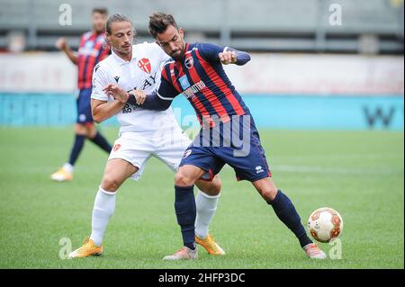 Foto Claudio Martinelli/LaPresse 27 settembre 2020 - Padova - Italia Sport calcio Padova vs Imolese Calcio 1919 - Campionato di calcio Serie C 2020/2021 Girone B - Stadio &#x201C;Euganeo&#x201D;Nella foto: Mandorlini e lombardiFoto Claudio Martinelli/LaPresse 27th. September 2020 Padova Italien Fußball Calcio Padova vs Imolese Calcio 1919 - Italienische Fußballmeisterschaft Liga C - Pool B - 2020/2021 - &#x201C;Euganeo&#x201D; Stadion. Im Bild: Mandorlini e lombardi Stockfoto