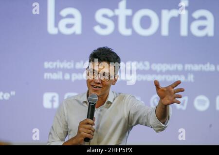 Cecilia Fabiano/LaPresse 01. Oktober 2020 Roma (Italien) Nachrichten : Federico Lo Buono der jüngere Bürgermeister und der Kandidat von#X2019;s von Rom stellt die Junge Rom-Partei im Bild vor: Federico Lo Buono Stockfoto