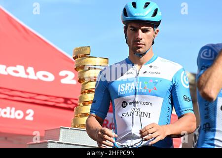 Gian Mattia D'Alberto/LaPresse 09. Oktober 2020 Italien Sport Radfahren Giro d'Italia 2020 - Ausgabe 103th - Etappe 7 - von Miera nach Brindisi im Bild: BARBIER Rudy Stockfoto