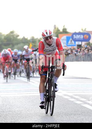 Foto: Jennifer Lorenzini/LaPresse 16 ottobre 2020 Italia Sport Cicismo Giro d'Italia 2020 - edizione 103 - Tappa 13- Da Cervia a Monselice Nella foto: VIVIANI Elia COFIDIS Foto: Jennifer Lorenzini/LaPresse 16. Oktober 2020 Italien Sport Cycling Giro d'Italia 2020. - 103. Ausgabe - Etappe 13 - ITT - von Cervia nach Monselice im Bild: VIVIANI Elia COFIDIS Stockfoto