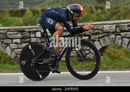 Fabio Ferrari/LaPresse 17. Oktober 2020 Italien Sport Cycling Giro d'Italia 2020 - Ausgabe 103th - Etappe 14 - ITT von Conegliano nach Valdobbiadene im Bild: CASTROVIEJO NICOLAS Jonathan TEAM INEOS GRENADIERE Stockfoto