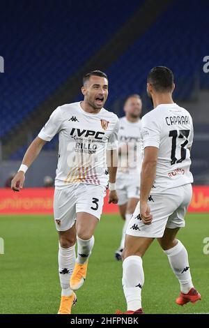 Fabrizio Corradetti / LaPresse Oktober 18st 2020 Rom, Italien Sport Soccer Roma vs Lazio - Italienische Fußball-Liga A Tim 2018/2019 - Olimpico-Stadion. Im Bild: Stockfoto