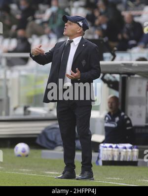 Marco Bucco/LaPresse 18. Oktober 2020 Cesena , Italien Sportfußball Spezia vs Fiorentina - Italienische Fußballmeisterschaft Liga A Tim 2020/2021 - Orogel Stadium Dino Manuzzi. Im Bild: Fiorentina-Trainer Giuseppe Iachini Stockfoto