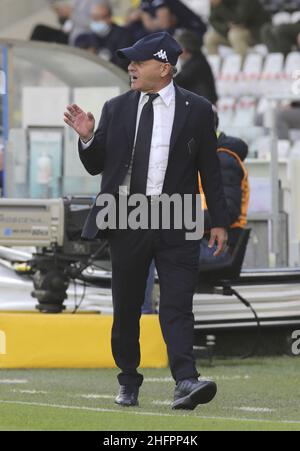 Marco Bucco/LaPresse 18. Oktober 2020 Cesena , Italien Sportfußball Spezia vs Fiorentina - Italienische Fußballmeisterschaft Liga A Tim 2020/2021 - Orogel Stadium Dino Manuzzi. Im Bild: Fiorentina-Trainer Giuseppe Iachini Stockfoto