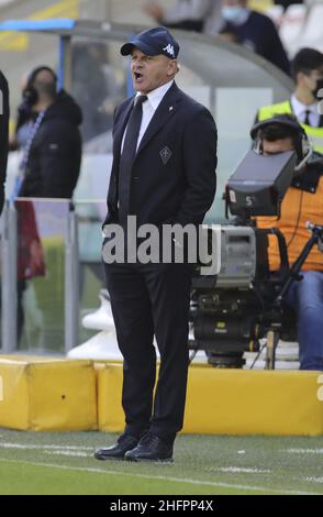 Marco Bucco/LaPresse 18. Oktober 2020 Cesena , Italien Sportfußball Spezia vs Fiorentina - Italienische Fußballmeisterschaft Liga A Tim 2020/2021 - Orogel Stadium Dino Manuzzi. Im Bild: Fiorentina-Trainer Giuseppe Iachini Stockfoto