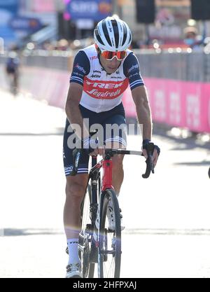 Foto: Jennifer Lorenzini/LaPresse 24 ottobre 2020 Italia Sport Cicismo Giro d'Italia 2020 - edizione 103 - Tappa 20- Da Alba a Sestriere Nella foto: Vincenzo Nibali Foto: Jennifer Lorenzini/LaPresse 24. Oktober 2020 Italien Sport Cycling Giro d'Italia 2020 - 103. Ausgabe - Etappe 20- ITT - von Alba nach Sestriere im Bild: Vincenzo Nibali Stockfoto