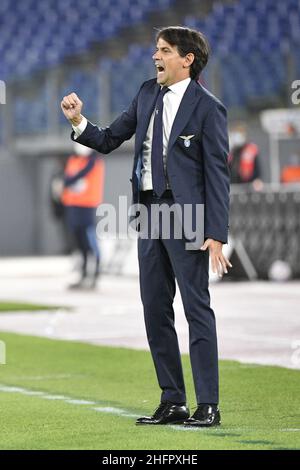 Fabrizio Corragetti / LaPresse 24st. Oktober 2020 Rom, Italien Sportfußball Latium vs Bologna - Italienische Fußball-Liga A Tim 2020/2021 - Stadion Olimpico im Bild: Stockfoto