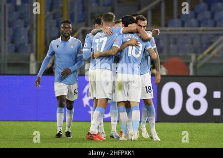 Fabrizio Corragetti / LaPresse 24st. Oktober 2020 Rom, Italien Sportfußball Latium vs Bologna - Italienische Fußball-Liga A Tim 2020/2021 - Stadion Olimpico im Bild: Stockfoto