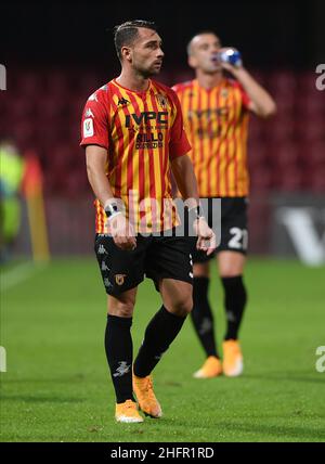 Alessandro Garofalo/LaPresse 28. Oktober 2020 Benevento, Italien Fußball-Sport Benevento vs Empoli - Italienischer Pokal 2020/2021 - Ciro Vigorito Stadion. Im Bild: Stockfoto