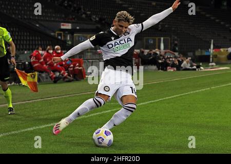 Andrea Bressanutti/LaPresse 28. Oktober 2020 Udine, Italien Sportfußball Udinese vs Vicenza - Italienischer Pokal - Dacia Arena Stadion im Bild: larsen Stockfoto