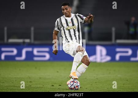 LaPresse - Marco Alpozzi 28. Oktober 2020 Turin, Italien Sportfußball Juventus FC vs. Barcellona - UEFA Champions 2020 2021- Gruppenphase - Gruppe G auf dem Bild: Danilo (Juventus F.C.); Stockfoto