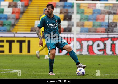 Andrea Bressanutti/LaPresse 01. November 2020 Udine, Italien Sportfußball Udinese vs. Mailand - Italienische Fußballmeisterschaft League A Tim 2020/2021 - Dacia Arena Stadion im Bild: romagnoli Stockfoto