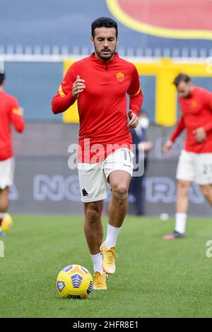 Fabio Rossi/AS Roma/LaPresse 08/11/2020 Genua (Italien) Sport Soccer Genua-Roma Italienische Fußball-Meisterschaft Liga Serie A Tim 2020/2021 - Stadio Luigi Ferraris im Bild: Pedro Stockfoto