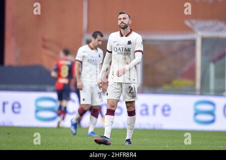 Fabio Rossi/AS Roma/LaPresse 08/11/2020 Genua (Italien) Sport Soccer Genua-Roma Italienische Fußball-Meisterschaft Liga Serie A Tim 2020/2021 - Stadio Luigi Ferraris im Bild: Borja Mayoral Stockfoto