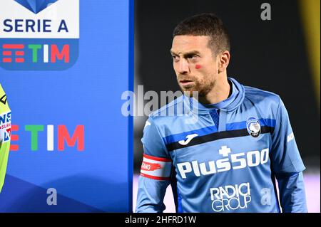 Massimo Paolone/LaPresse 21. November 2020 Cesena, Italien Sportfußball Spezia vs Atalanta - Italienische Fußballmeisterschaft League A Tim 2020/2021 - Stadion Dino Manuzzi im Bild: Alejandro Dario Gomez (Atalanta Bergamasca Calcio) schaut auf Stockfoto