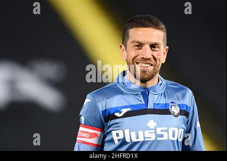 Massimo Paolone/LaPresse 21. November 2020 Cesena, Italien Sportfußball Spezia vs Atalanta - Italienische Fußballmeisterschaft League A Tim 2020/2021 - Stadion Dino Manuzzi im Bild: Alejandro Dario Gomez (Atalanta Bergamasca Calcio) schaut auf Stockfoto