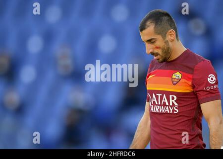 Fabio Rossi/AS Roma/LaPresse 22/11/2020 Rom (Italien) Sport Soccer Roma-Parma Italienische Fußballmeisterschaft Liga Serie A Tim 2020/2021 - Olympiastadion im Bild: Henrikh Mkhitaryan Stockfoto