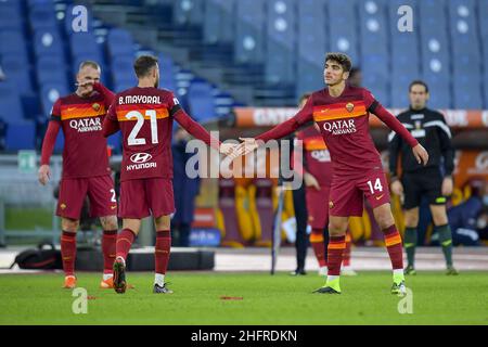 Fabio Rossi/AS Roma/LaPresse 22/11/2020 Rom (Italien) Sport Soccer Roma-Parma Italienische Fußball-Meisterschaft Liga Serie A Tim 2020/2021 - Olympiastadion im Bild: Bürgermeister Stockfoto