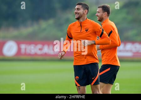 Fabio Rossi/AS Roma/LaPresse 25/11/2020 Rom (ITA) Trainingseinheit - Sportzentrum Fulvio Bernardini im Bild: Lorenzo Pellegrini Stockfoto