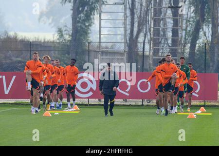 Fabio Rossi/AS Roma/LaPresse 25/11/2020 Rom (ITA) Trainingseinheit - Sportzentrum Fulvio Bernardini im Bild: Training Stockfoto